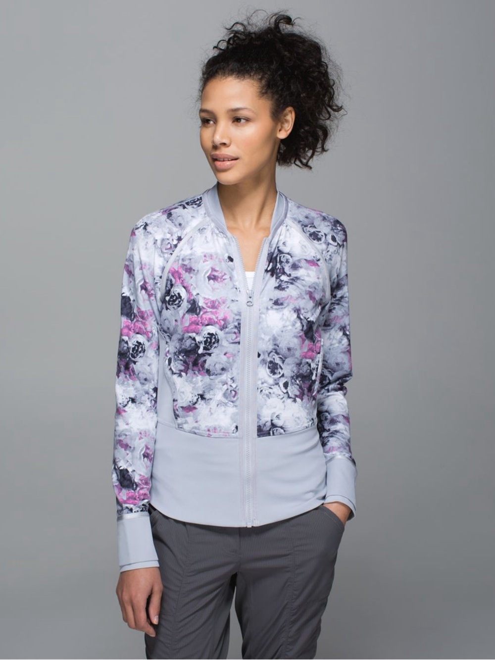 Lululemon If You're Lucky Jacket
Moody Mirage White Deep Navy / Silver Fox